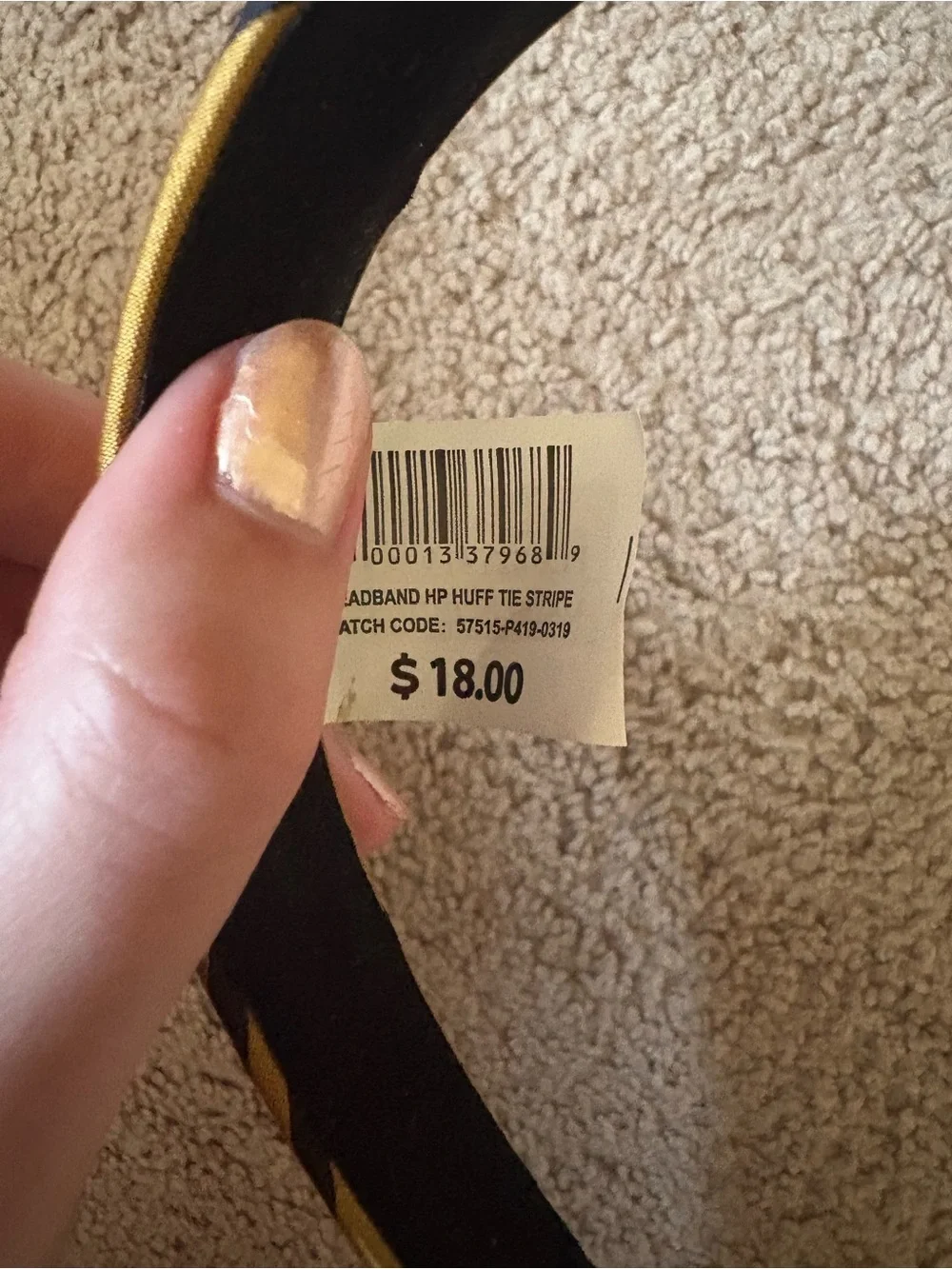 Mustard Yellow Striped Hairband - Chic Women's Hair Accessory